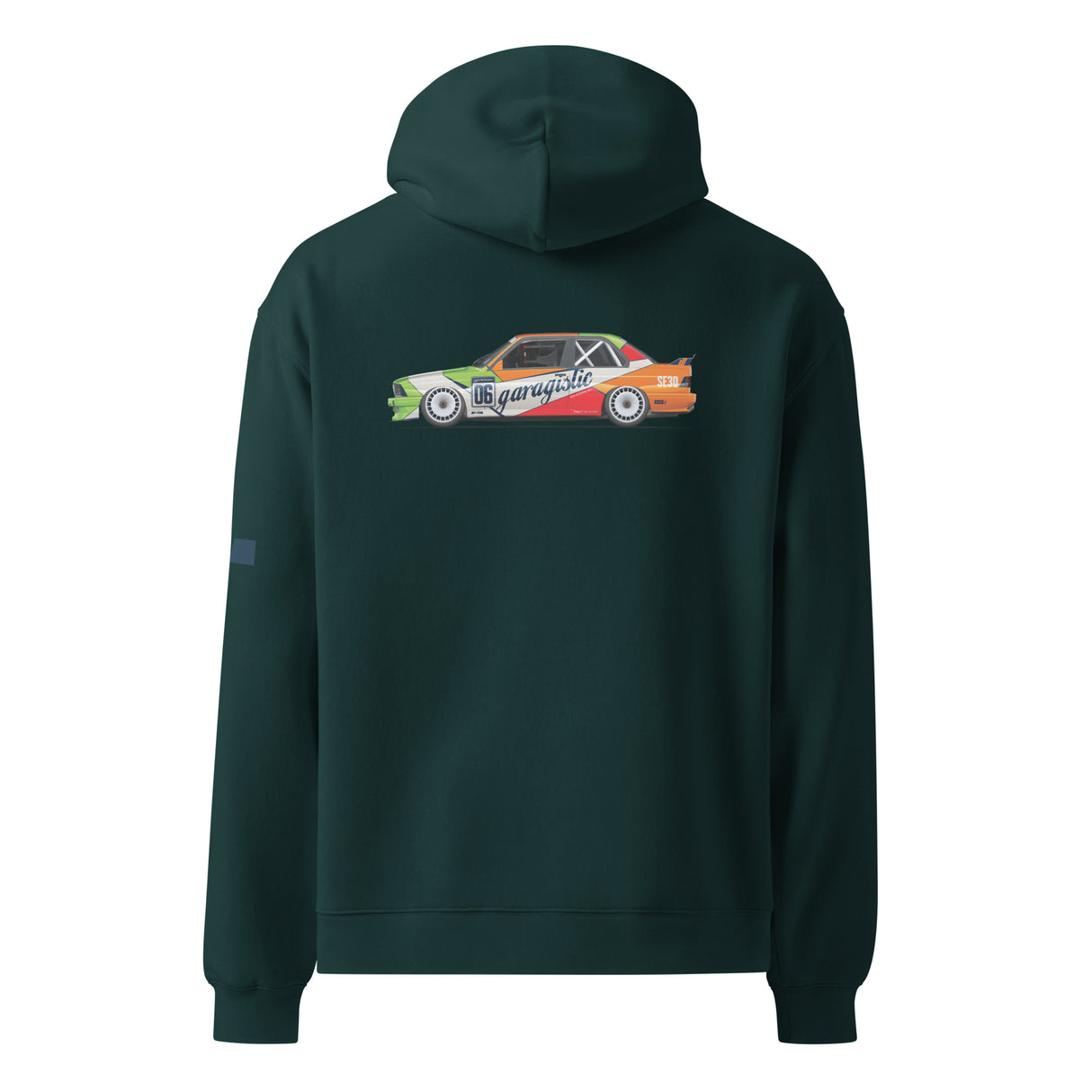 Garagistic SE30 Oversized Hoodie-Merch and Apparel-grip-drift-Black-S-Garagistic-bmw