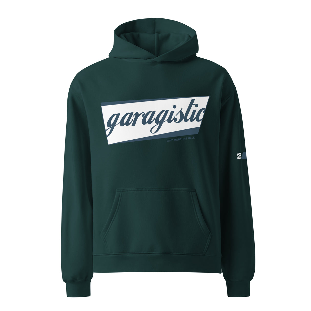 Garagistic SE30 Oversized Hoodie-Merch and Apparel-grip-drift-Pine Green-S-Garagistic-bmw