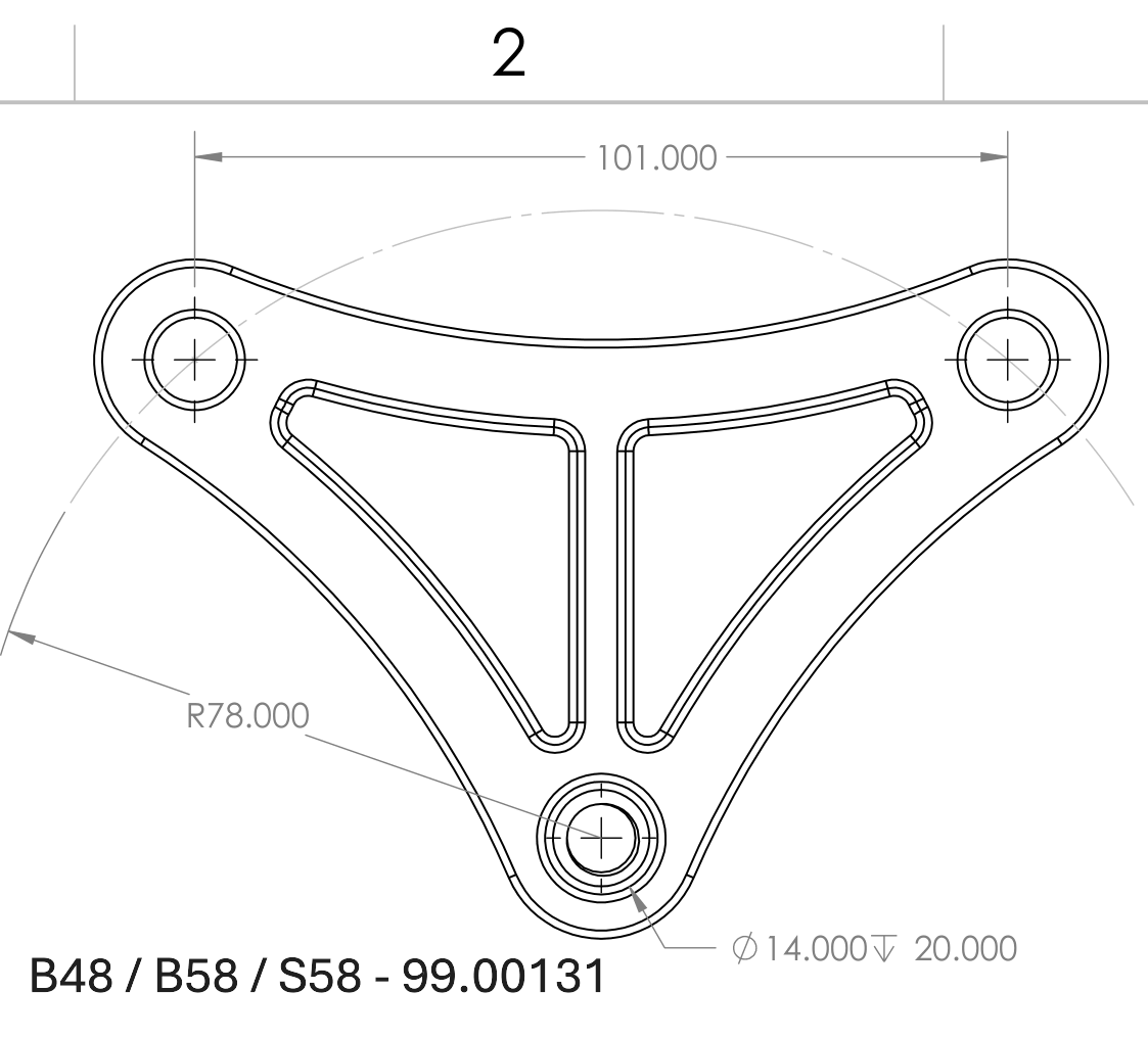 B48 or B58 A/C Delete Pulley