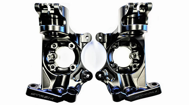 E9X / E8X Billet Uprights / Knuckles with Geometry Correction