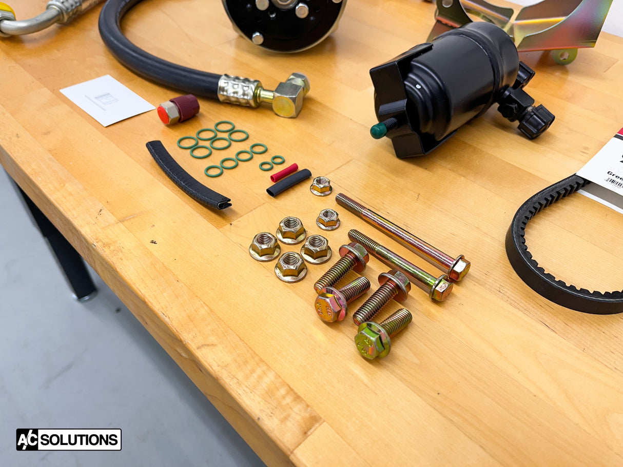 BMW E24 A/C Solutions Sanden Compressor Conversion Kit