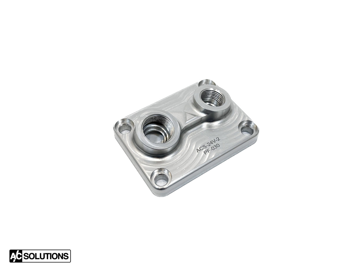 BMW E30, E28 A/C Solutions 24v Swap Denso Compressor Manifold