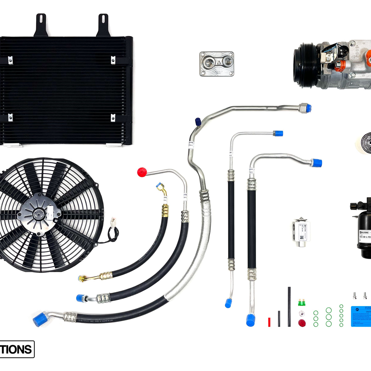 BMW E30 24V Swap A/C Solutions R134 Conversion Kit (M50, M52, S50, S52 ...