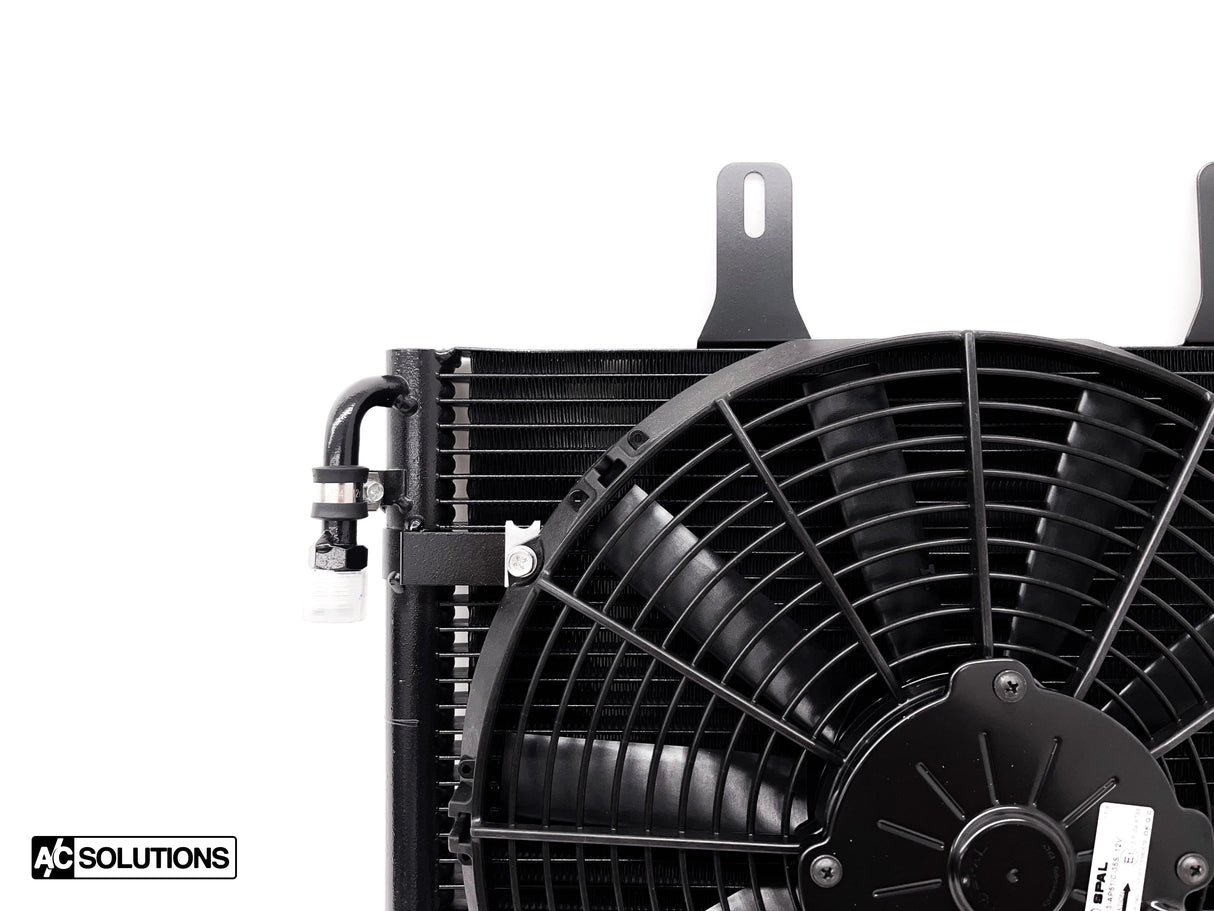 A/C Solutions x CSF E30 Parallel Flow Condenser + 13" SPAL Fan Combo