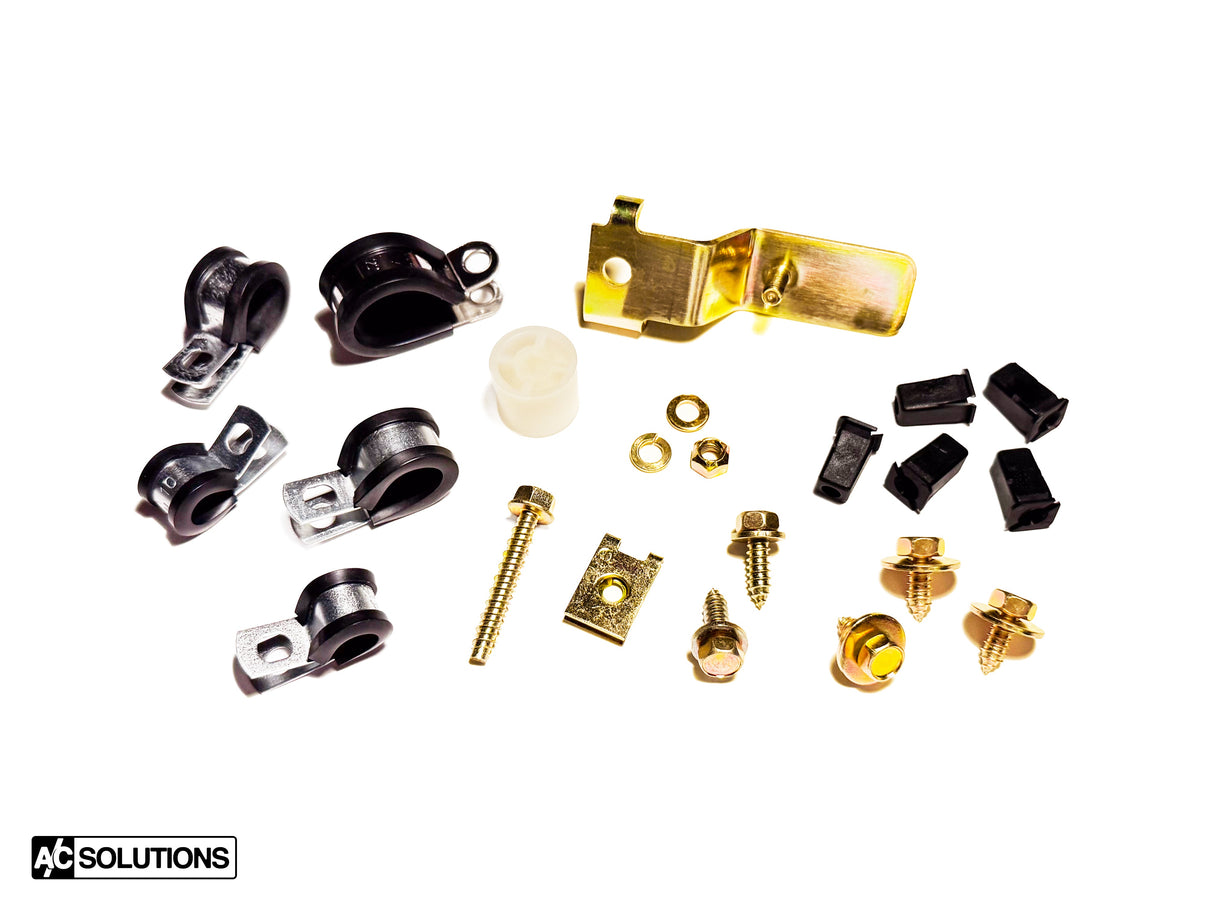 BMW E30 A/C OEM Bracket and Hardware Kit - A/C Solutions