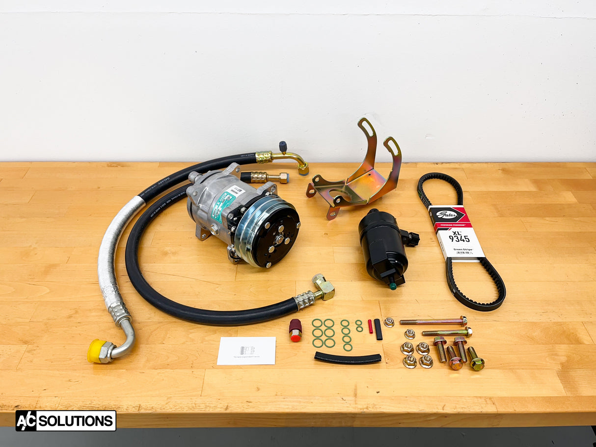 BMW E24 A/C Solutions Sanden Compressor Conversion Kit