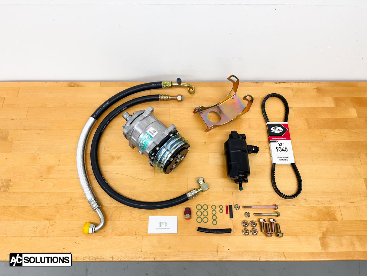 BMW E24 A/C Solutions Sanden Compressor Conversion Kit