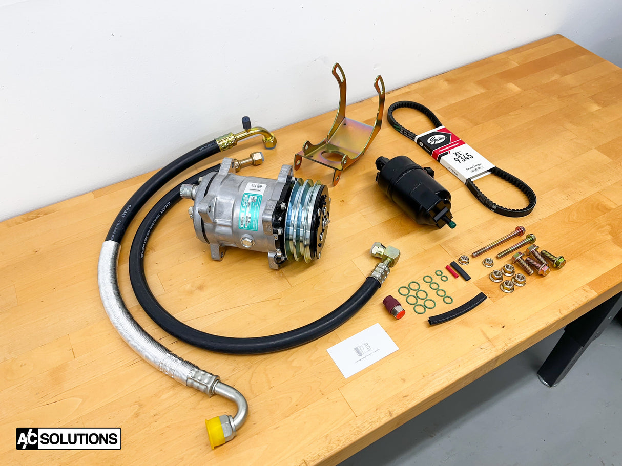 BMW E24 A/C Solutions Sanden Compressor Conversion Kit