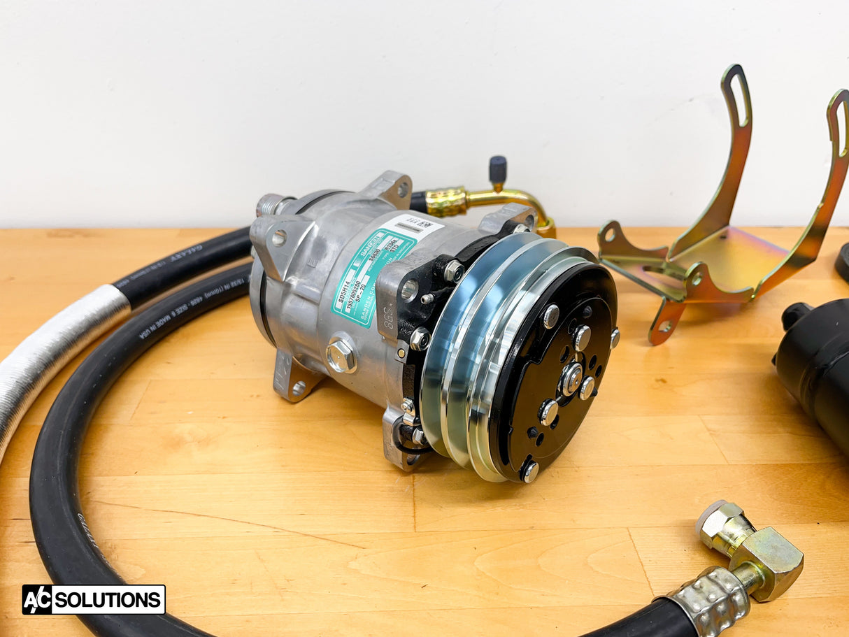 BMW E24 A/C Solutions Sanden Compressor Conversion Kit