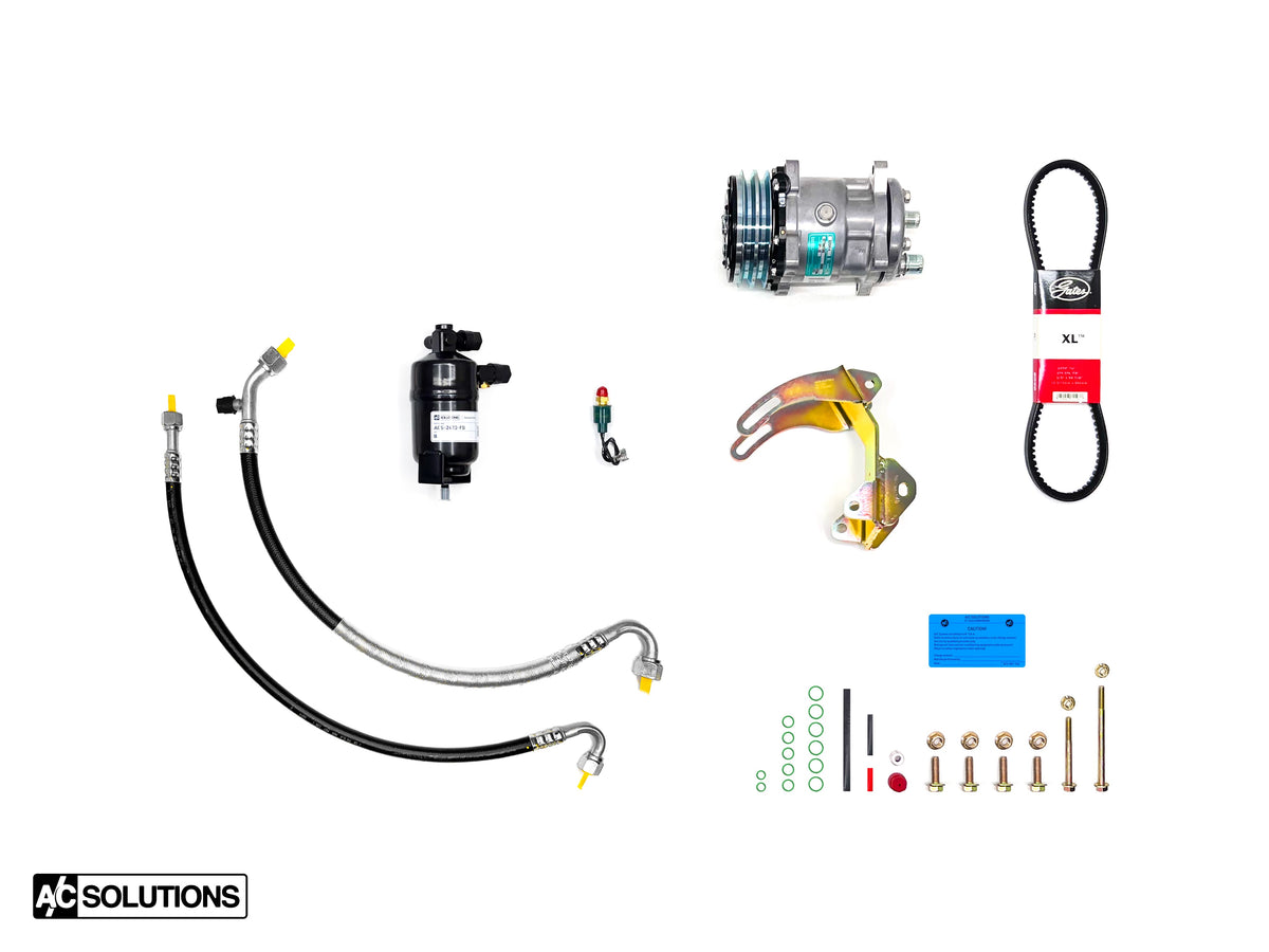 BMW E24 A/C Solutions Sanden Compressor Conversion Kit