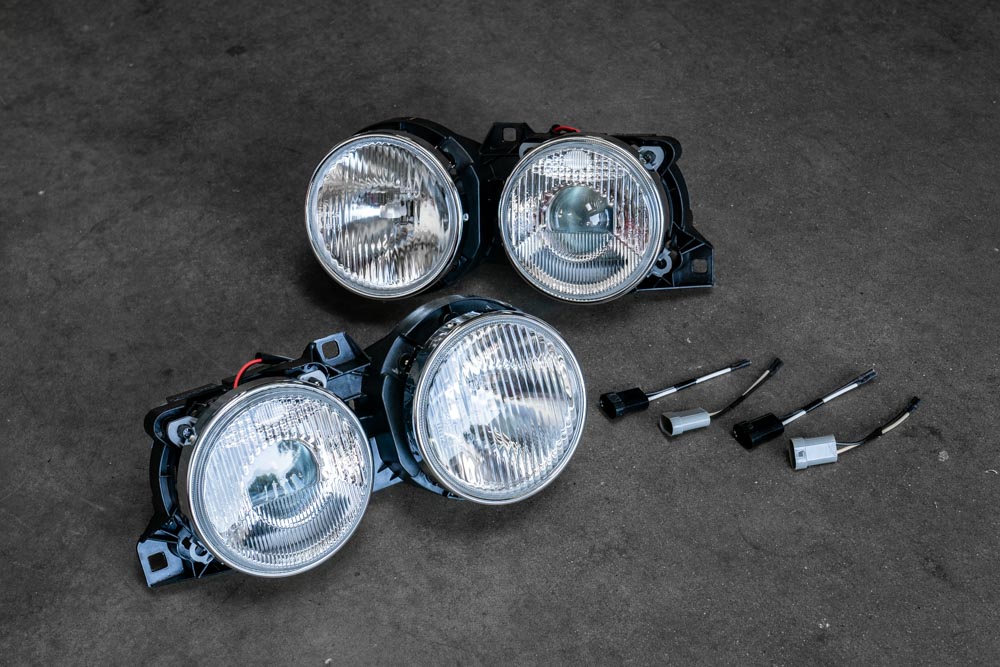 BMW E30 "Euro Smiley" Headlights - Clear Lenses