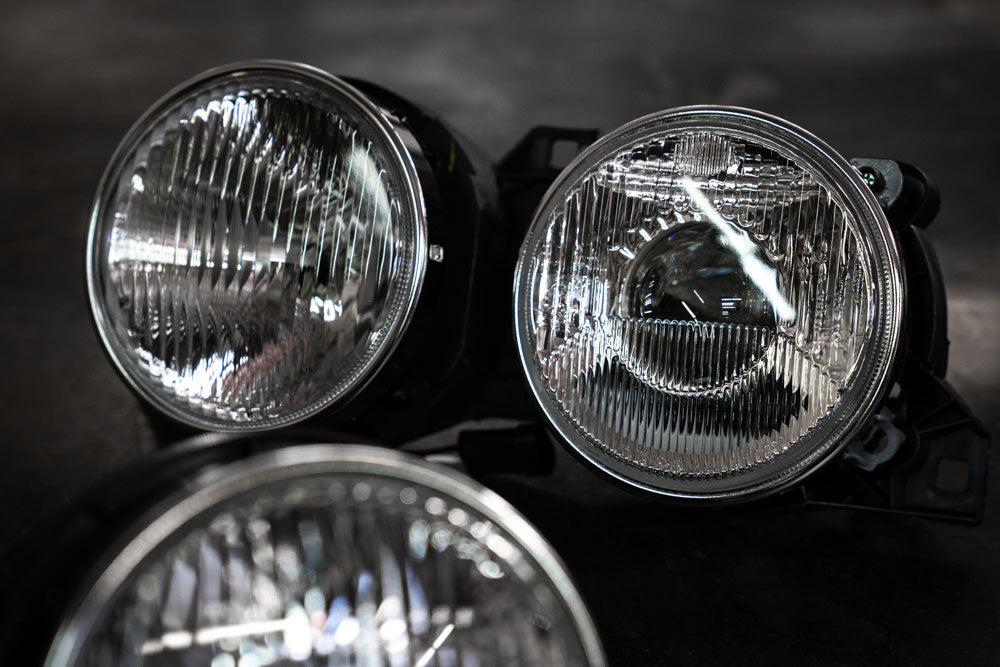 BMW E30 "Euro Smiley" Headlights - Clear Lenses
