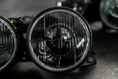 BMW E30 "Euro Smiley" Headlights - Smoked Lenses