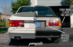 BMW E30 Late Model Full Clear Tail Lights