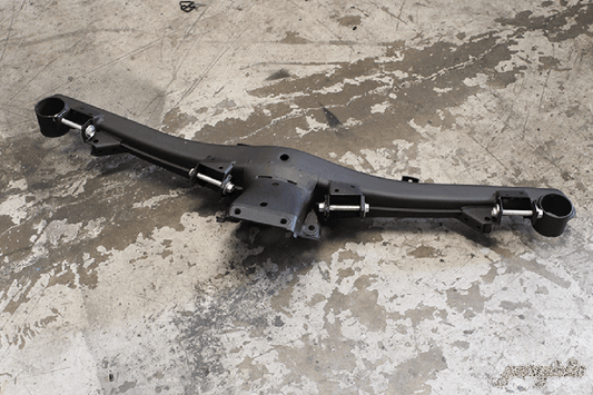 E24 and E28 Adjustable Rear Subframe Conversion-Steel parts-Black-I will supply my core upfront-Garagistic 1200