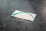 E30 Alpina Style Tach Strip (Green or Red stripes)-Stickers-Garagistic-Green-Garagistic