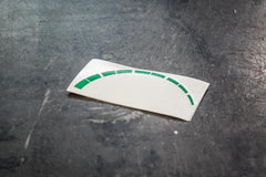 E30 Alpina Style Tach Strip (Green or Red stripes)-Stickers-Green-Garagistic