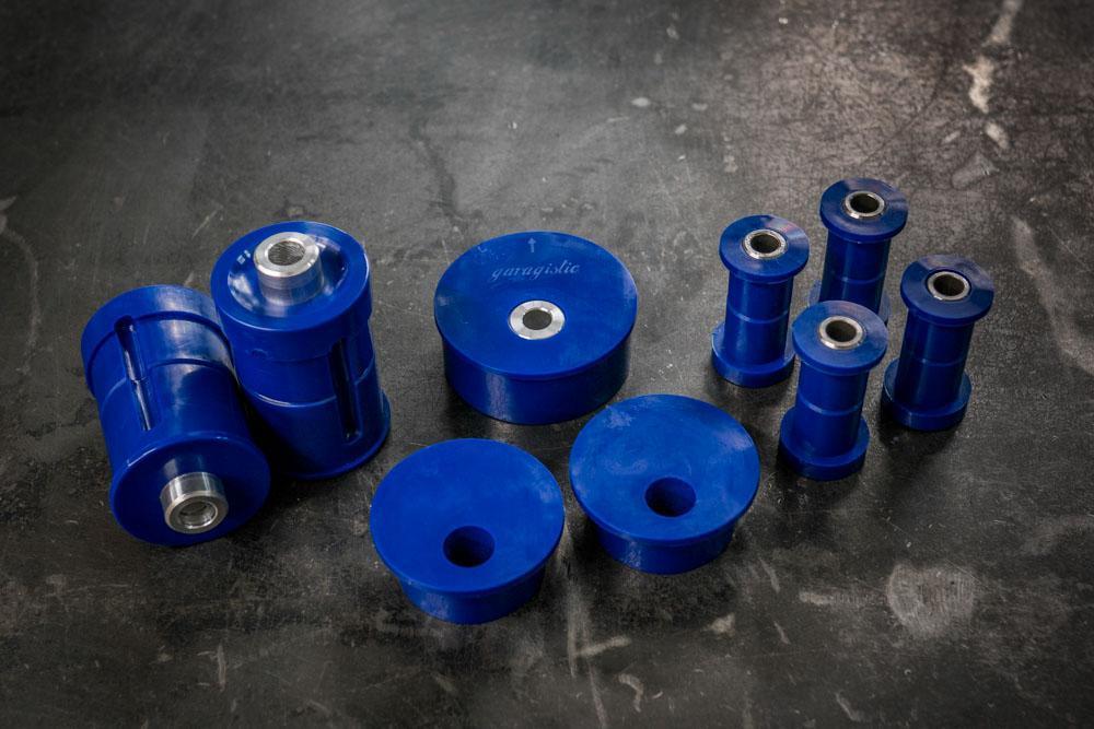 E30 Complete Bushing Kit - Poly and Delrin-Complete Bushing Kit-95A-Raised-Offset-Garagistic