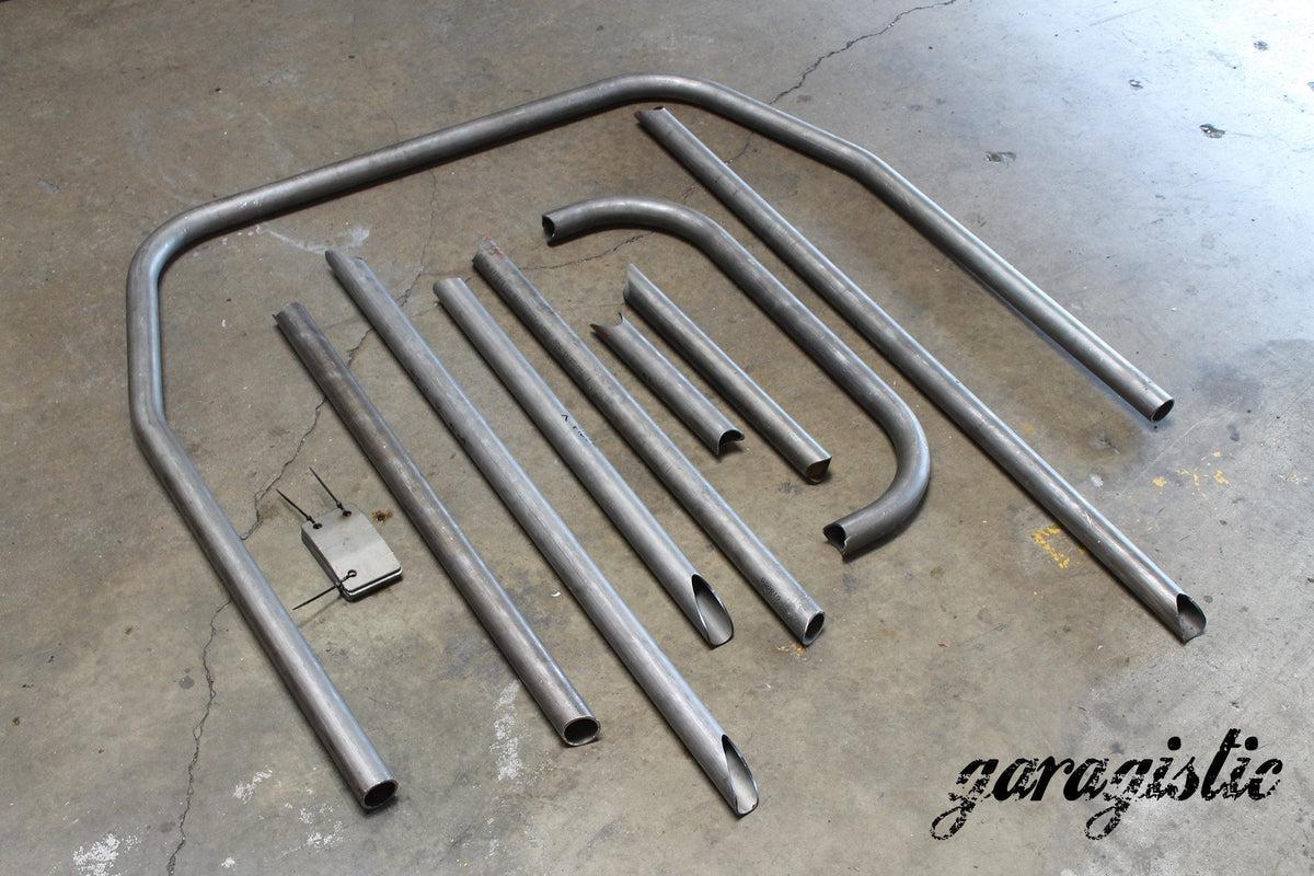 E30 Coupe and Sedan Weld-it-Yourself Roll Bar-Roll bars-No rear bracing-Straight harness bar-Bent (makes room for rear bench seat)-Garagistic