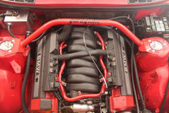 E30 Garagistic Front Strut Bar - M42, M20, M50 Compatible-Steel parts-Red-Garagistic