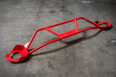E30 Heavy Duty Front Strut Bar- 325, M3, M20 and M42 Compatible-Steel parts-Red (+$25)-Garagistic