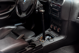 E36 "PRO" Self Centering Chassis Short Shifter-Solid mount shifter-Garagistic-Black Anodized-Tall-Delrin Vintage W/Emblem-Garagistic
