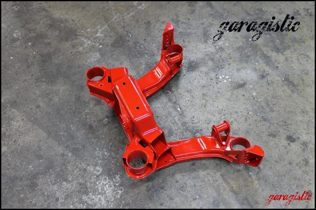 E36 Reinforced Rear Subframe-Steel parts-I will return my core after-Red-Garagistic