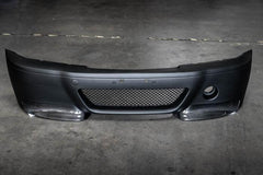 E46 M3 CSL Style Front Bumper with Carbon Fiber Splitters for E46 Non-M Coupe