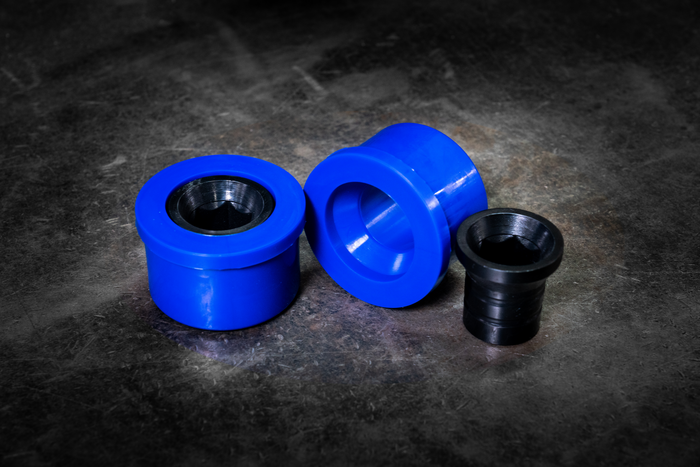 E46 NON-M Solid Front Control Arm Bushings (FCAB)-Delrin Suspension-Large Hex (24-25mm)-95a (Track)-Garagistic