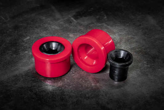 E46 NON-M Solid Front Control Arm Bushings (FCAB)-Delrin Suspension-Small Hex (21-22mm)-80a (Street)-Garagistic 700
