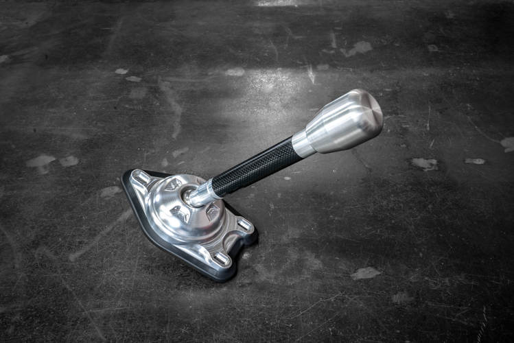 Garagistic Carbon Fiber "Direct Mount" Stage 2 Chassis Short Shifter - E92, E46, E36, E30, E82, Z4, M3-Solid mount shifter-Garagistic-Bare-Medium-Aluminum Standard-Garagistic