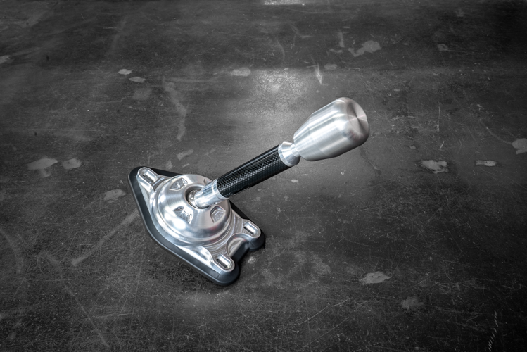 Garagistic Carbon Fiber "Direct Mount" Stage 2 Chassis Short Shifter - E92, E46, E36, E30, E82, Z4, M3-Solid mount shifter-Garagistic-Bare-OEM-Aluminum Standard-Garagistic