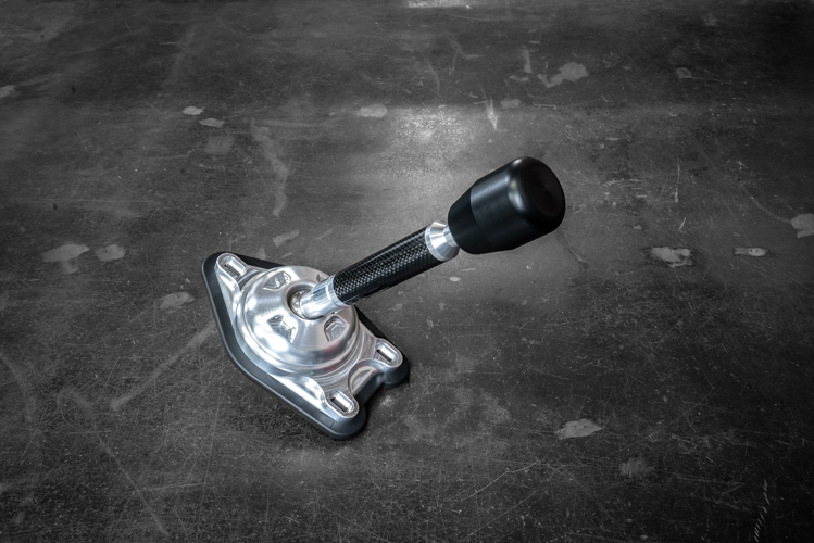 Garagistic Carbon Fiber "Direct Mount" Stage 2 Chassis Short Shifter - E92, E46, E36, E30, E82, Z4, M3-Solid mount shifter-Garagistic-Bare-OEM-Delrin Standard-Garagistic