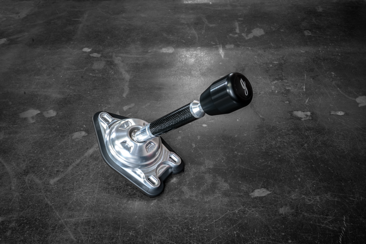 Garagistic Carbon Fiber "Direct Mount" Stage 2 Chassis Short Shifter - E92, E46, E36, E30, E82, Z4, M3-Solid mount shifter-Garagistic-Bare-OEM-Delrin Standard W/Emblem-Garagistic