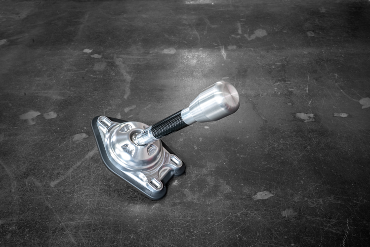 Garagistic Carbon Fiber "Direct Mount" Stage 2 Chassis Short Shifter - E92, E46, E36, E30, E82, Z4, M3-Solid mount shifter-Garagistic-Bare-Short-Aluminum Standard-Garagistic