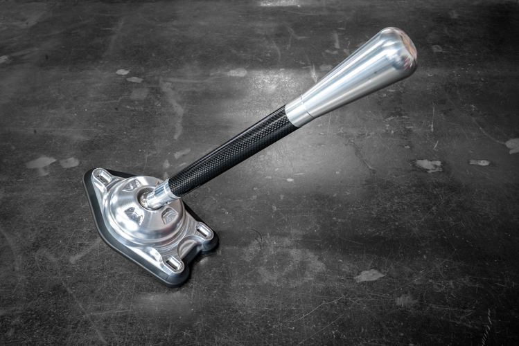 Garagistic Carbon Fiber "Direct Mount" Stage 2 Chassis Short Shifter - E92, E46, E36, E30, E82, Z4, M3-Solid mount shifter-Garagistic-Bare-Tall-Aluminum Bat-Garagistic