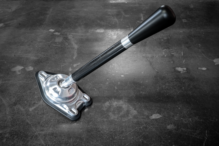 Garagistic Carbon Fiber "Direct Mount" Stage 2 Chassis Short Shifter - E92, E46, E36, E30, E82, Z4, M3-Solid mount shifter-Garagistic-Bare-Tall-Delrin Bat-Garagistic