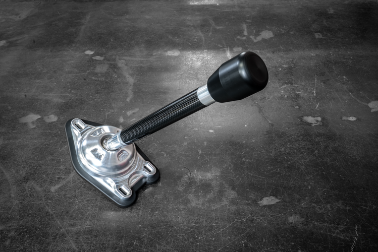 Garagistic Carbon Fiber "Direct Mount" Stage 2 Chassis Short Shifter - E92, E46, E36, E30, E82, Z4, M3-Solid mount shifter-Garagistic-Bare-Tall-Delrin Standard-Garagistic