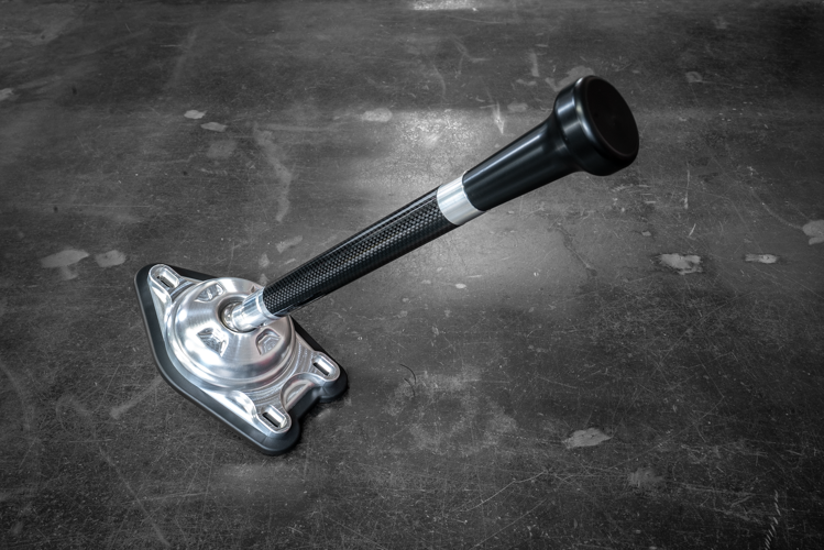 Garagistic Carbon Fiber "Direct Mount" Stage 2 Chassis Short Shifter - E92, E46, E36, E30, E82, Z4, M3-Solid mount shifter-Garagistic-Bare-Tall-Delrin Vintage-Garagistic