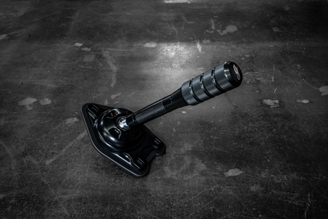 Garagistic Carbon Fiber "Direct Mount" Stage 2 Chassis Short Shifter - E92, E46, E36, E30, E82, Z4, M3-Solid mount shifter-Garagistic-Black Anodized-Short-Aluminum Knurled-Garagistic