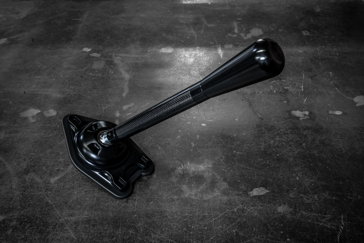 Garagistic Carbon Fiber "Direct Mount" Stage 2 Chassis Short Shifter - E92, E46, E36, E30, E82, Z4, M3-Solid mount shifter-Garagistic-Black Anodized-Tall-Aluminum Bat-Garagistic