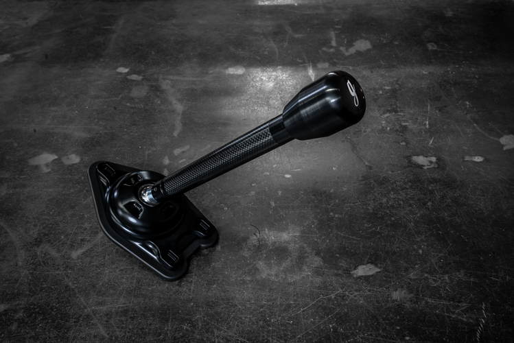 Garagistic Carbon Fiber "Direct Mount" Stage 2 Chassis Short Shifter - E92, E46, E36, E30, E82, Z4, M3-Solid mount shifter-Garagistic-Black Anodized-Tall-Aluminum Standard W/Emblem-Garagistic