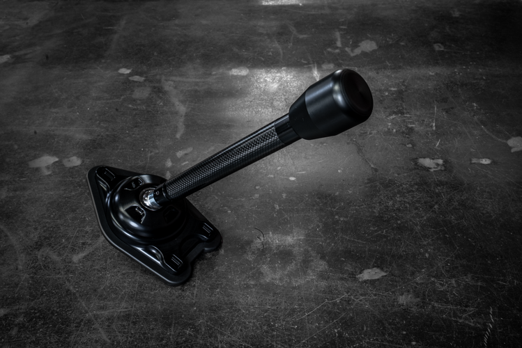 Garagistic Carbon Fiber "Direct Mount" Stage 2 Chassis Short Shifter - E92, E46, E36, E30, E82, Z4, M3-Solid mount shifter-Garagistic-Black Anodized-Tall-Delrin Standard-Garagistic