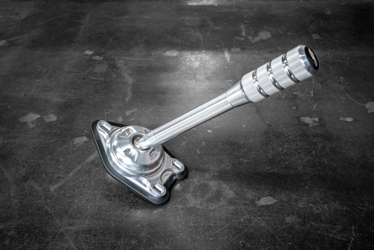 Garagistic "Direct Mount" Stage 2 Chassis Short Shifter - E92, E46, E36, E30, E82, Z4, M3-Solid mount shifter-Garagistic-Bare-Medium-Aluminum Knurled-Garagistic