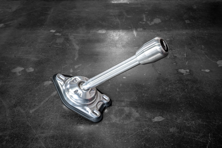 Garagistic "Direct Mount" Stage 2 Chassis Short Shifter - E92, E46, E36, E30, E82, Z4, M3-Solid mount shifter-Garagistic-Bare-Medium-Aluminum Standard W/Emblem-Garagistic
