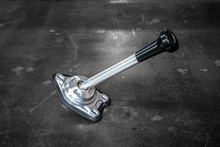 Garagistic "Direct Mount" Stage 2 Chassis Short Shifter - E92, E46, E36, E30, E82, Z4, M3-Solid mount shifter-Garagistic-Bare-Medium-Delrin Vintage W/Emblem-Garagistic