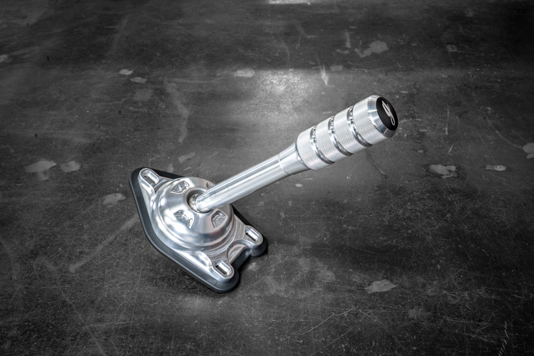 Garagistic "Direct Mount" Stage 2 Chassis Short Shifter - E92, E46, E36, E30, E82, Z4, M3-Solid mount shifter-Garagistic-Bare-Short-Aluminum Knurled-Garagistic