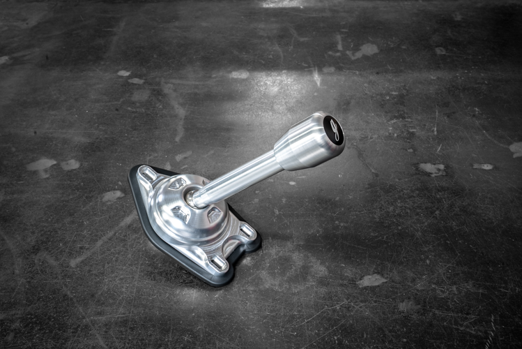Garagistic "Direct Mount" Stage 2 Chassis Short Shifter - E92, E46, E36, E30, E82, Z4, M3-Solid mount shifter-Garagistic-Bare-Short-Aluminum Standard W/Emblem-Garagistic