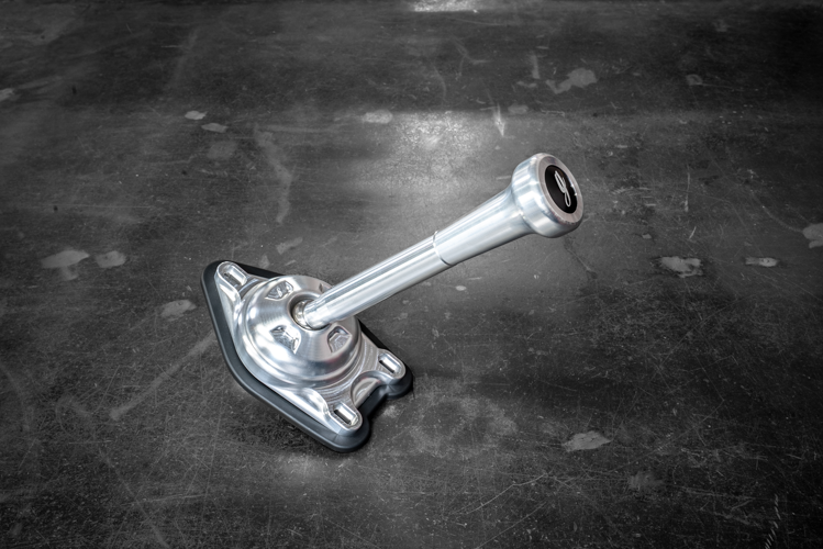 Garagistic "Direct Mount" Stage 2 Chassis Short Shifter - E92, E46, E36, E30, E82, Z4, M3-Solid mount shifter-Garagistic-Bare-Short-Aluminum Vintage W/Emblem-Garagistic