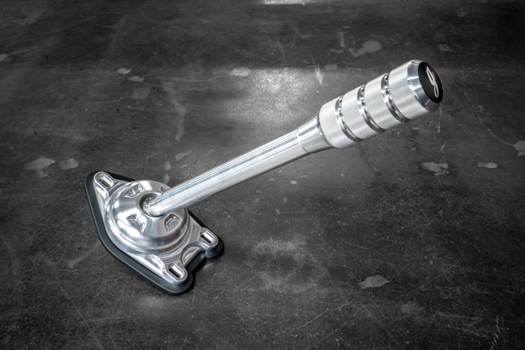 Garagistic "Direct Mount" Stage 2 Chassis Short Shifter - E92, E46, E36, E30, E82, Z4, M3-Solid mount shifter-Garagistic-Bare-Tall-Aluminum Knurled-Garagistic
